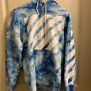 Blue tie dye hoodie